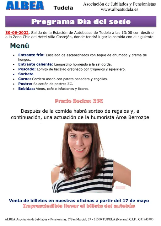 Programa d&iacute;a socio 2022 ALBEA
