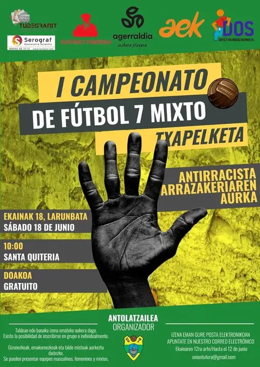 &lsquo;I Torneo de f&uacute;tbol antirracista mixto&rsquo; en Tudela
