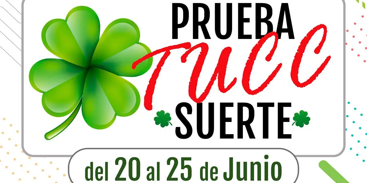 Cartel Prueba TUCC Suerte