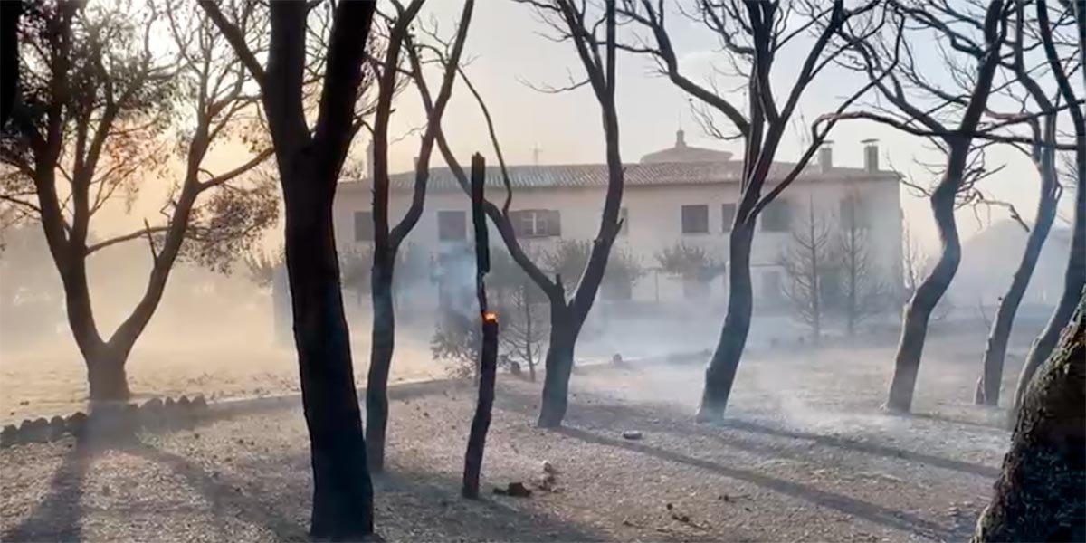 El incendio iniciado esta tarde en las inmediaciones del Parque Sendaviva y el Yugo avanza incontrolable