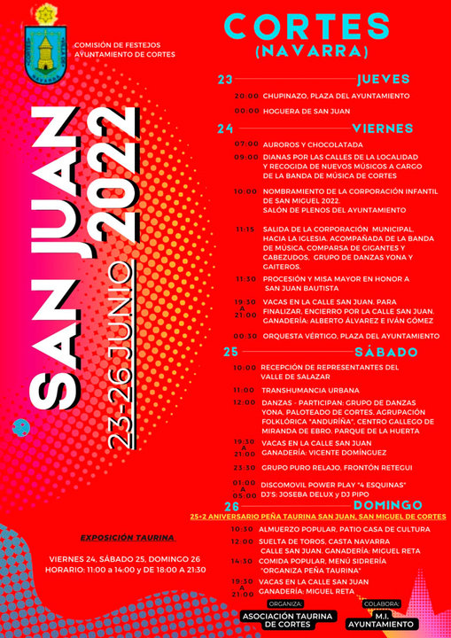 Fiestas de San Juan 2022 en Cortes