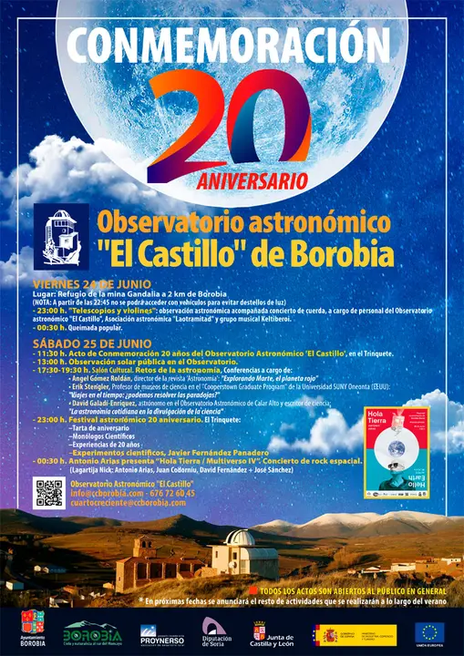 20 Aniversario del Observatorio Astron&oacute;mico &lsquo;El Castillo&rsquo; de Borobia