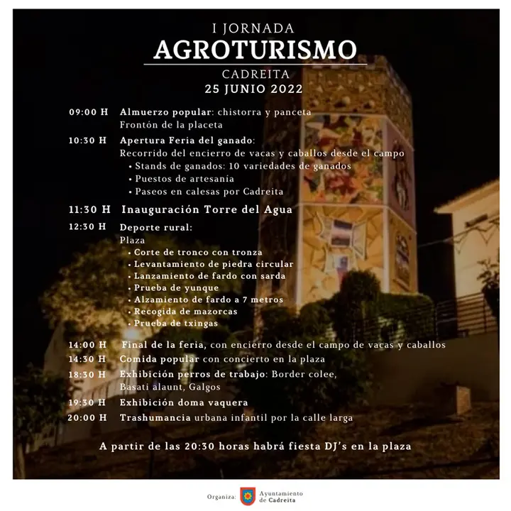 I Jornada de agroturismo en Cadreta