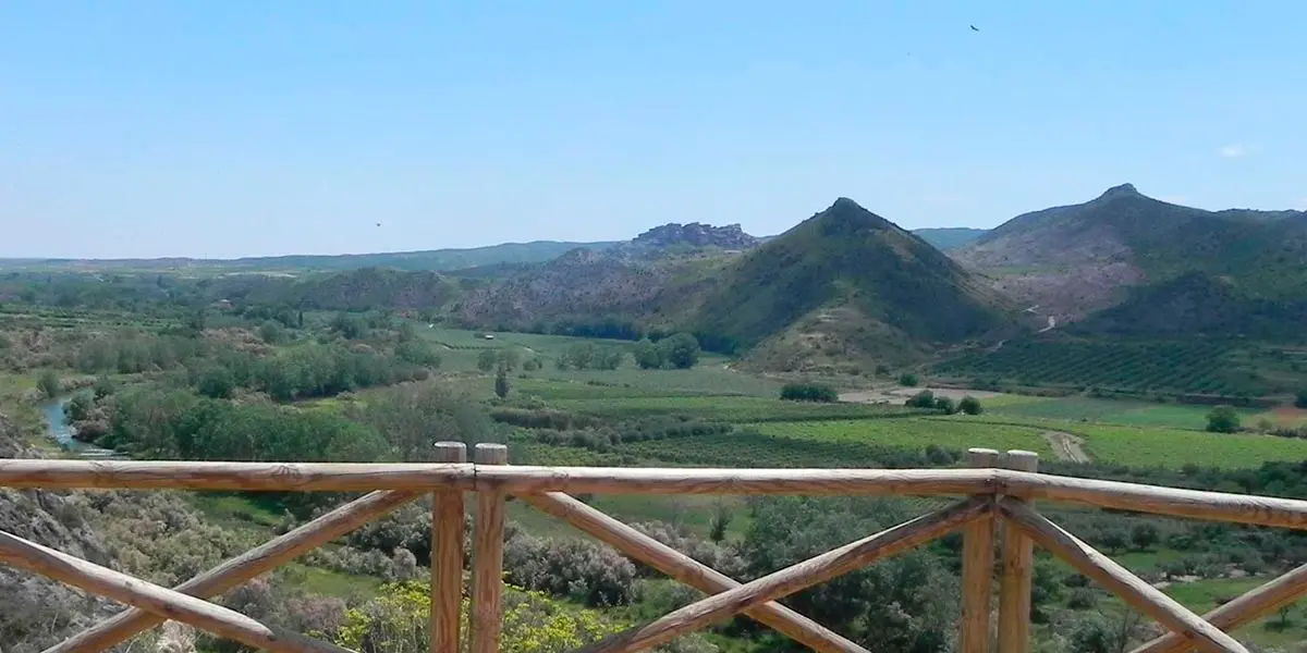 El mirador est&aacute; ubicado a 4 km del pueblo de Fitero