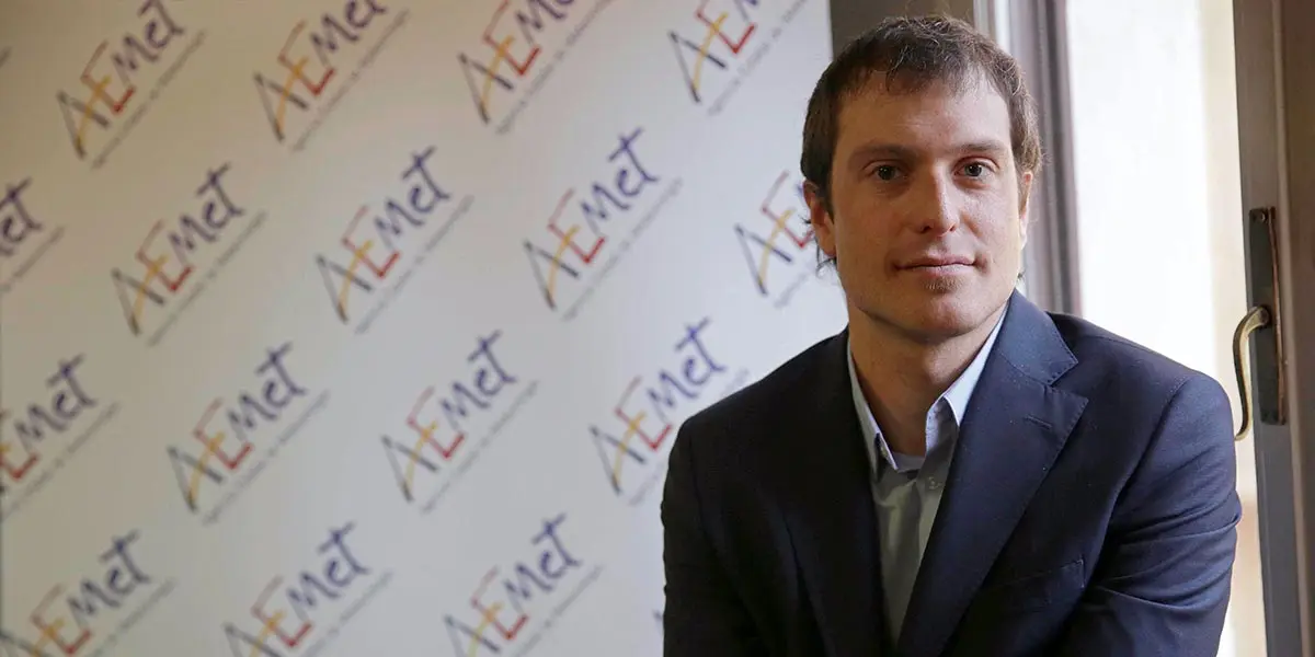 Peio Oria Iriarte, representante de la Agencia Estatal de Meteorolog&iacute;a, AEMET en Navarra