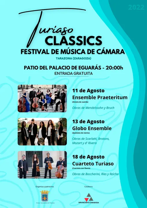 Festival de m&uacute;sica de C&aacute;mara &lsquo;Turiaso Classic&rsquo; 2022 en Tarazona