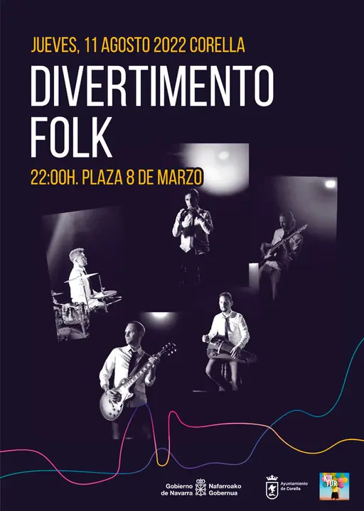 Actuaci&oacute;n en Corella del grupo Divertimento Folk