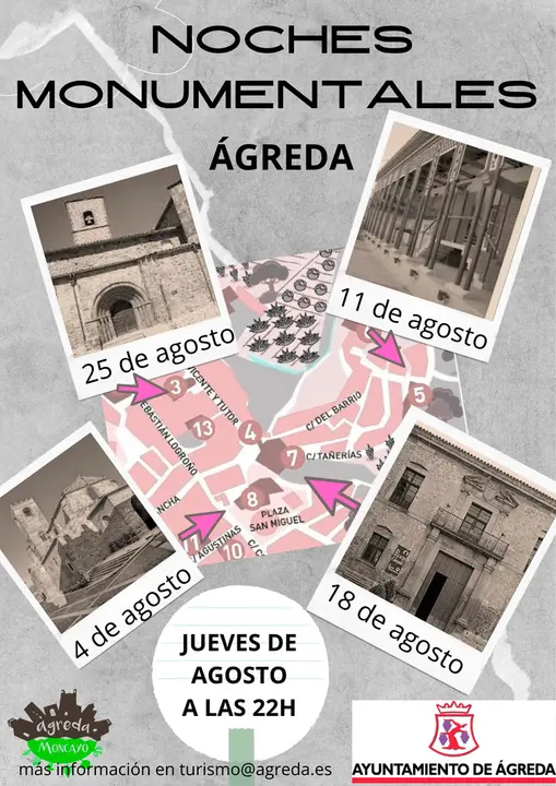 Noches monumentales 2022 en &Aacute;greda