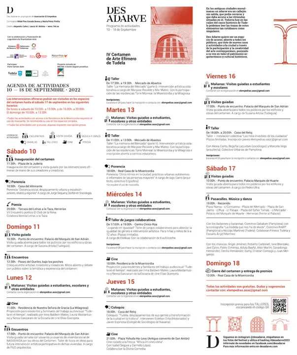 IV Certamen de Arte Ef&iacute;mero Des-Adarve de Tudela