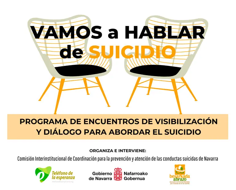 Charla en Tudela &lsquo;Vamos a hablar de suicidio&rsquo;