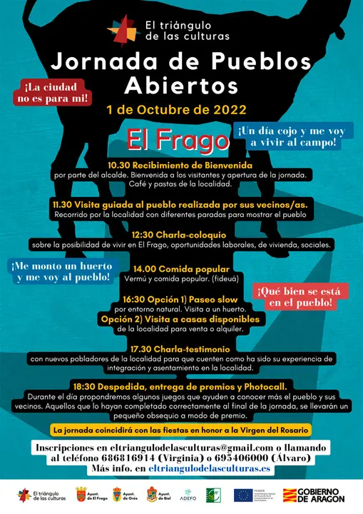 Jornadas de pueblos abiertos 2022 en El Frago