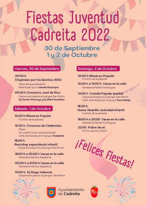 Fiestas de la juventud 2022 en Cadreita