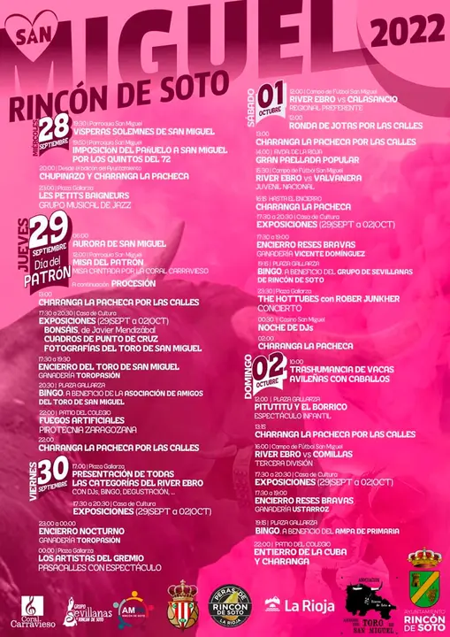 Fiestas de San Miguel 2022 en Rinc&oacute;n de Soto