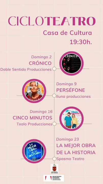 Ciclo de teatro de oto&ntilde;o 2022 en San Adri&aacute;n