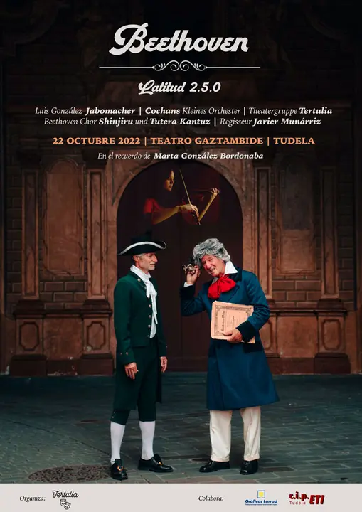 Teatro en Tudela &lsquo;Beethoven, Latitud 2.5.0&rsquo; del grupo Tertulia