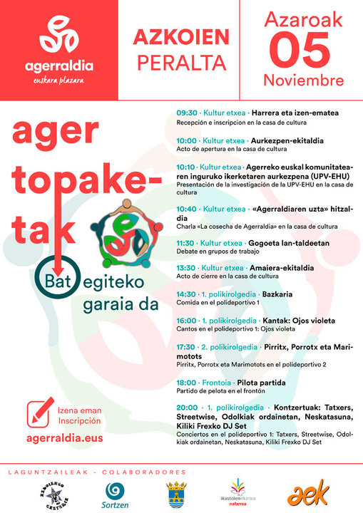 Jornada ‘Ager Topaketak’ 2022 en Peralta
