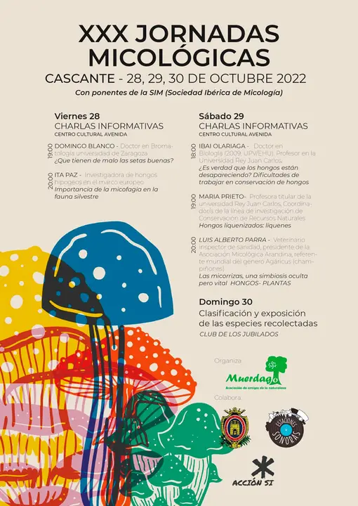 XXX Jornadas micol&oacute;gicas 2022 de Cascante