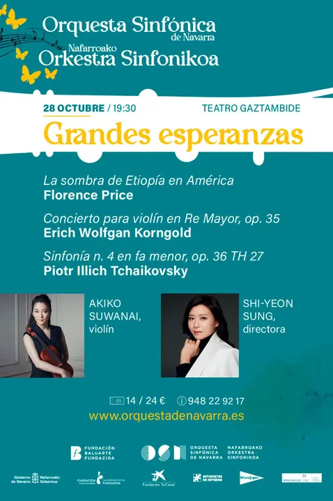 Concierto en Tudela de la Orquesta Sinf&oacute;nica de Navarra &lsquo;Grandes esperanzas&rsquo;