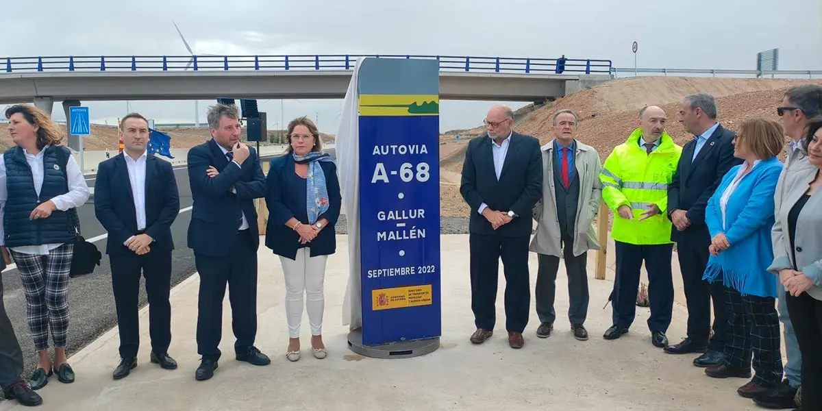 Puesta en servicio del tramo Mall&eacute;n Gallur de la autov&iacute;a A-68