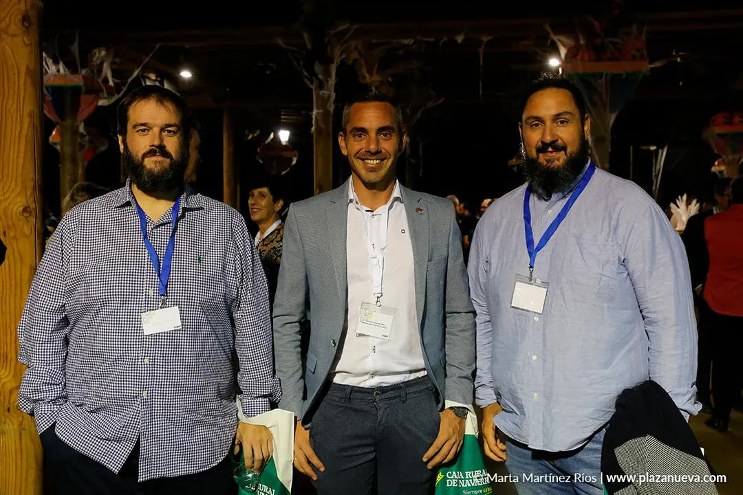 I&ntilde;aki Gamen (Gr&aacute;ficas Larrad), H&eacute;ctor Villada (Excavaciones H&eacute;ctor Villada) y Sergio Escribano (Excavaciones H&eacute;ctor Villada)
