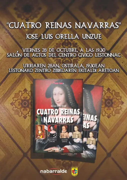 Charla en Tudela &lsquo;Cuatro Reinas Navarras&rsquo; con Jos&eacute; Luis Orella Unzu&eacute;