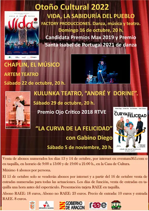 Ciclo de teatro &lsquo;Oto&ntilde;o Cultural&rsquo; 2022 en Tauste