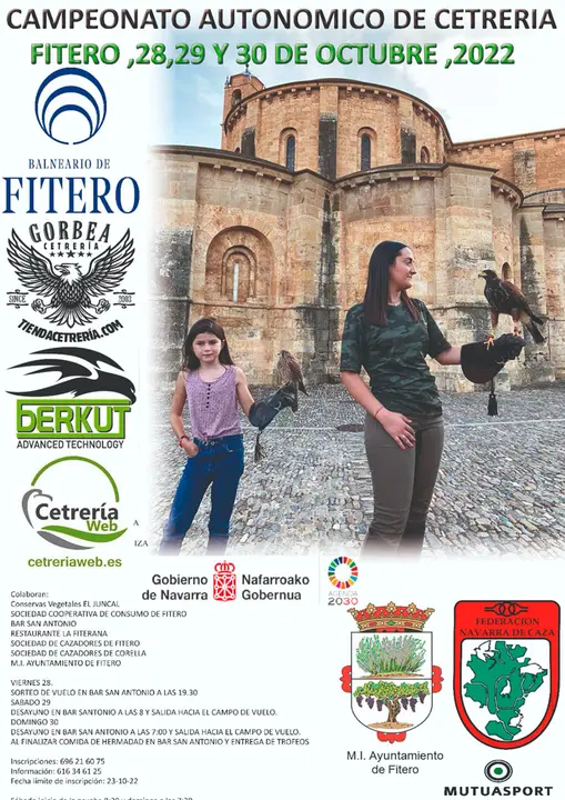 Campeonato auton&oacute;mico de cetrer&iacute;a 2022 en Fitero
