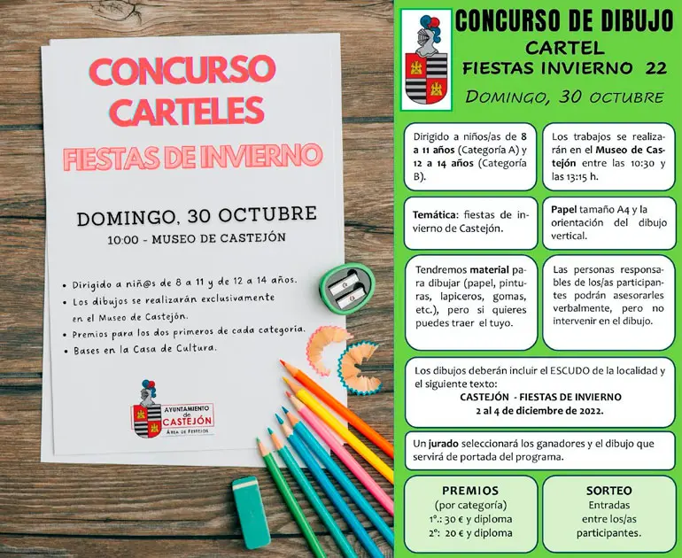 Concurso del cartel de fiestas de invierno de Castej&oacute;n 2022