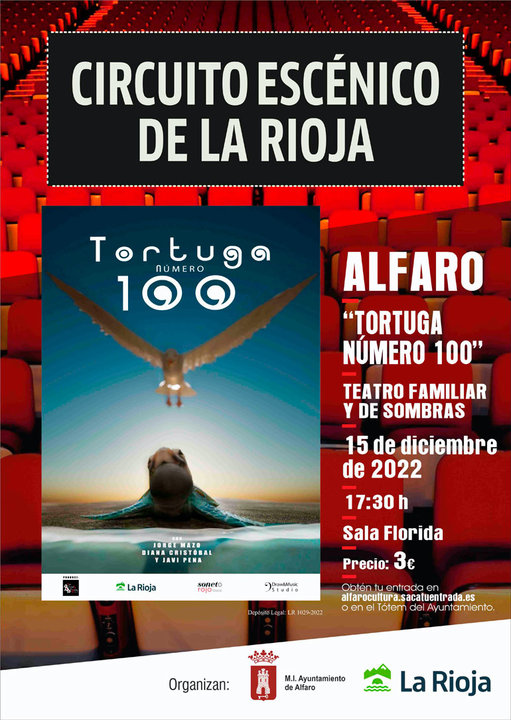 Teatro familiar y de sombras en Alfaro ’Tortuga número 100’