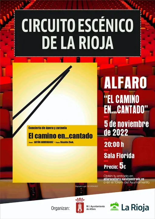 Concierto en Alfaro de &oacute;pera y zarzuela &lsquo;El camino en&hellip;cantado&rsquo;