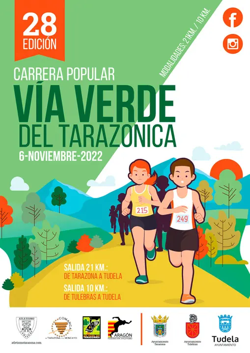XXVIII Carrera popular &lsquo;V&iacute;a Verde del Tarazonica&rsquo;