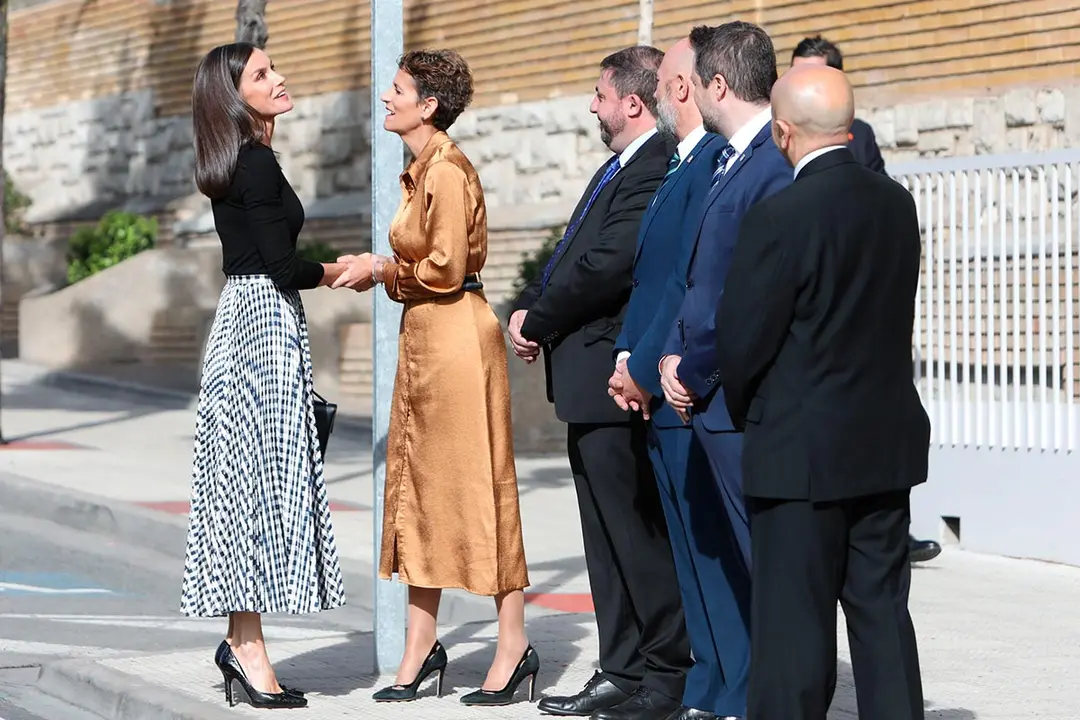 Tudela Visita Reina Letizia Opera Prima 2022 Saludo autoridades 1