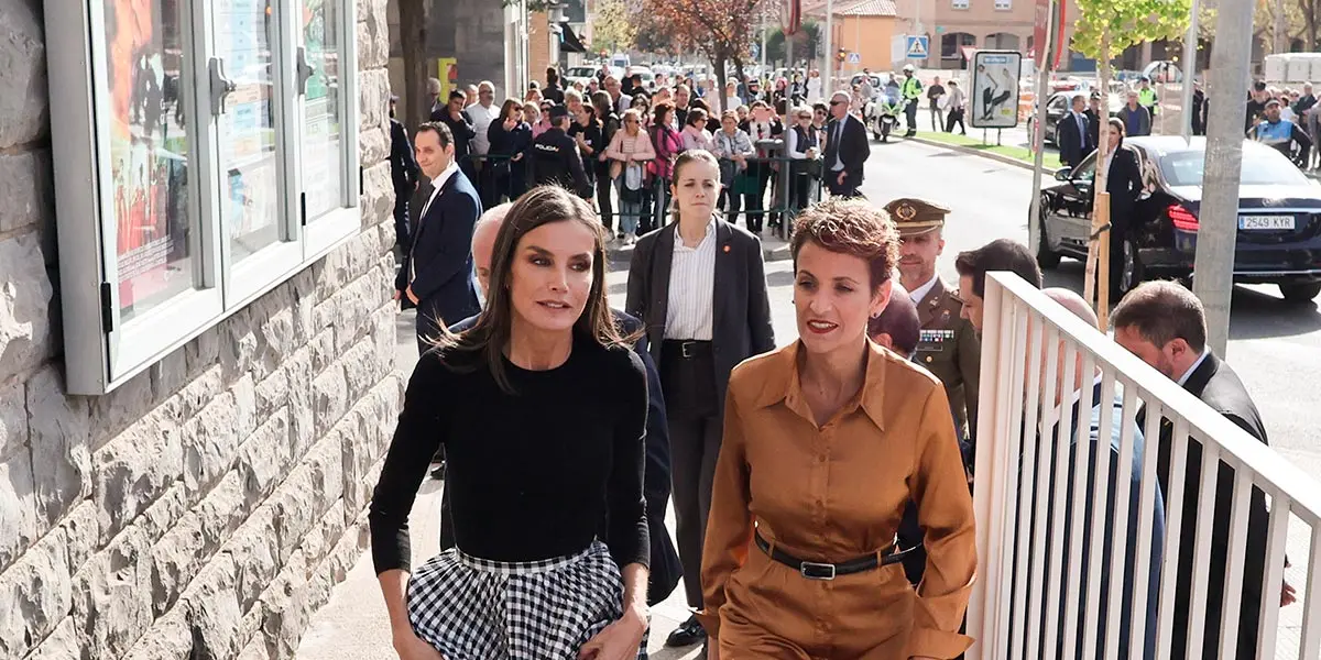 Tudela Visita Reina Letizia Opera Prima 2022 La Reina Letizia y la Presidenta Chivite 7