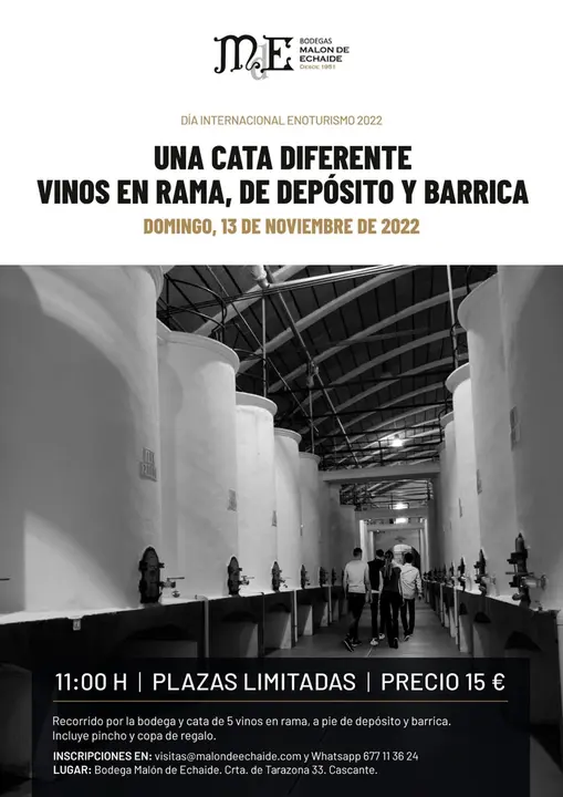 Cata por el D&iacute;a Internacional del Enoturismo 2022 en Cascante
