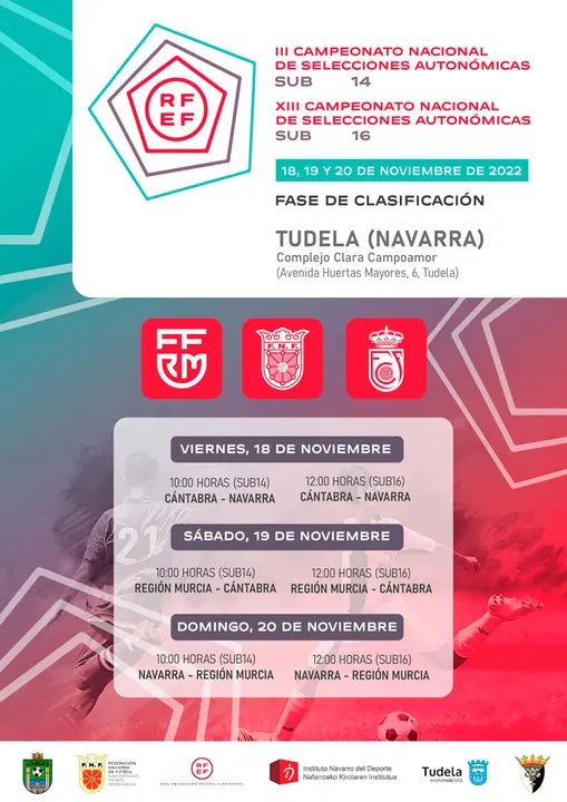 II Campeonato nacional en Tudela de Selecciones Auton&oacute;micas Sub 14 y Sub 16