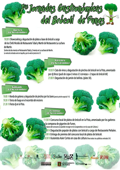 7&ordf; Jornadas gastron&oacute;micas del Br&oacute;coli de Funes 2022