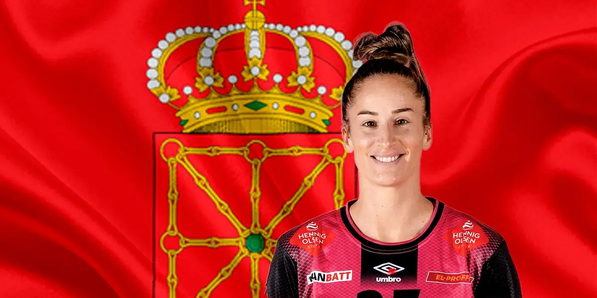 La pamplonesa Nerea Pena Abaurrea juega de lateral derecho en el Vipers Kristiansand de la Liga de Noruega de balonmano femenino