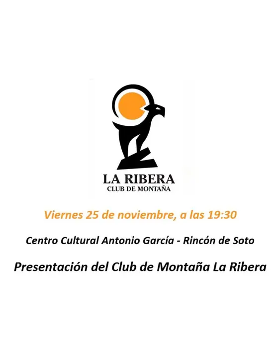 Presentaci&oacute;n en Rinc&oacute;n de Soto del Club de Monta&ntilde;a La Ribera