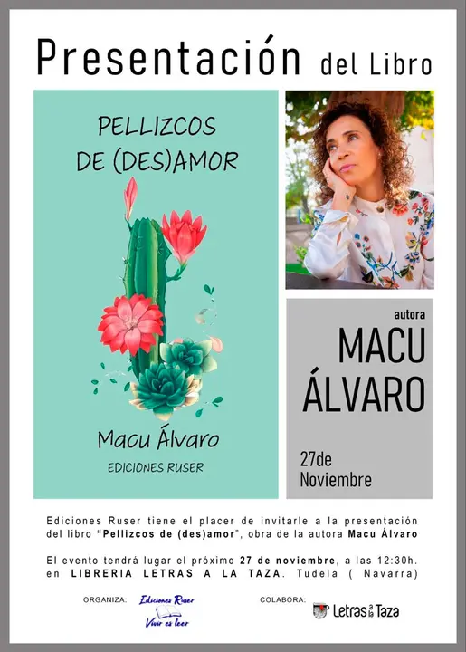 Presentaci&oacute;n en Tudela del libro &lsquo;Pellizcos de (Des)amor&rsquo; de Macu &Aacute;lvaro