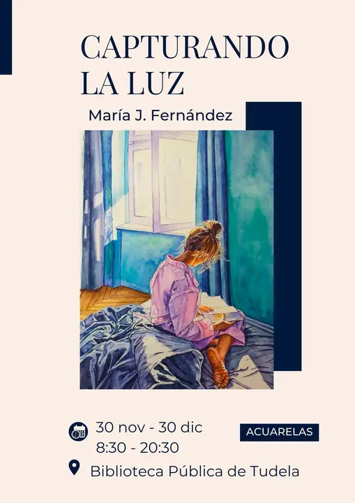 Exposici&oacute;n de acuarelas en Tudela &lsquo;Capturando la luz&rsquo; de la artista tudelana Mar&iacute;a J. Fern&aacute;ndez