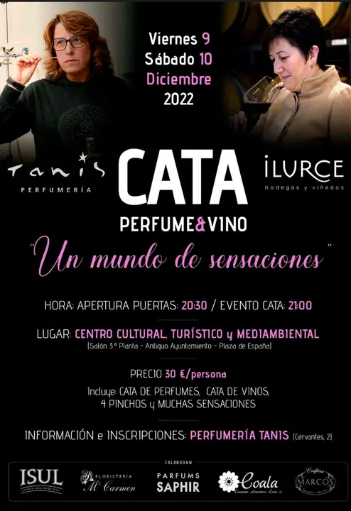 Cata de perfume y vino en Alfaro &lsquo;Un mundo de sensaciones&rsquo;