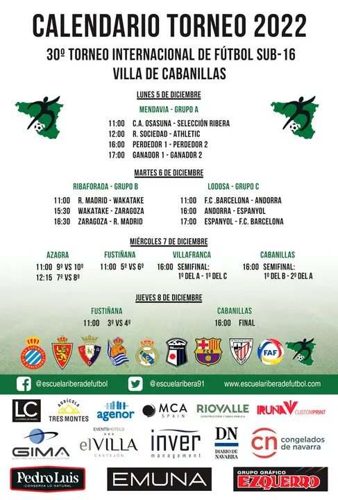 XXX Torneo internacional de f&uacute;tbol sub 16 Villa de Cabanillas