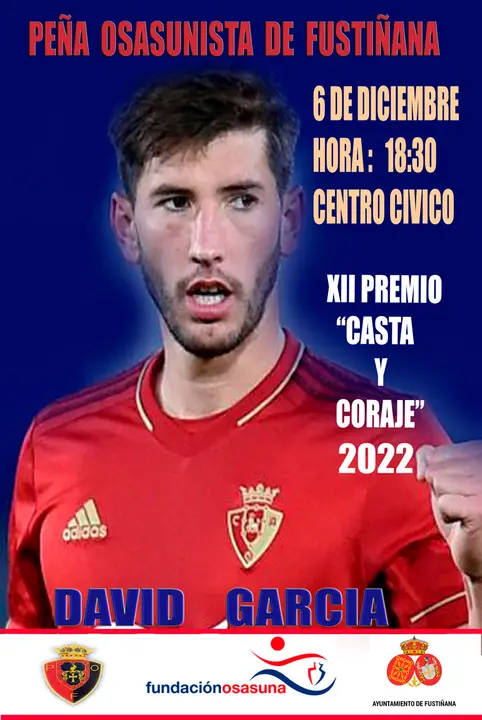 XII Premio Casta y Coraje 2022 de la Pe&ntilde;a Osasunista de Fusti&ntilde;ana