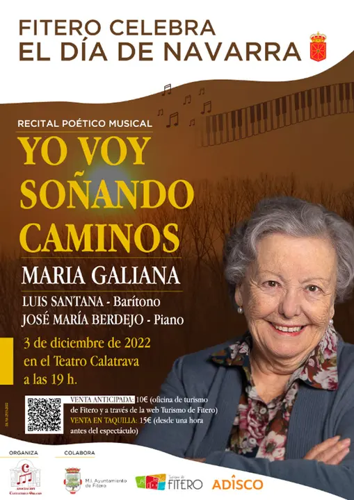 Recital po&eacute;tico en Fitero &lsquo;Yo voy so&ntilde;ando caminos&rsquo;