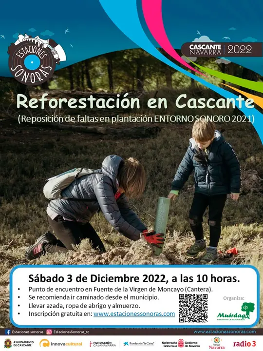 Reforestaci&oacute;n &lsquo;Entorno Sonoro&rsquo; 2022 en Cascante