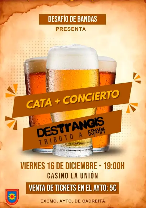 Cata de cervezas en Cadreita y tributo a Estopa