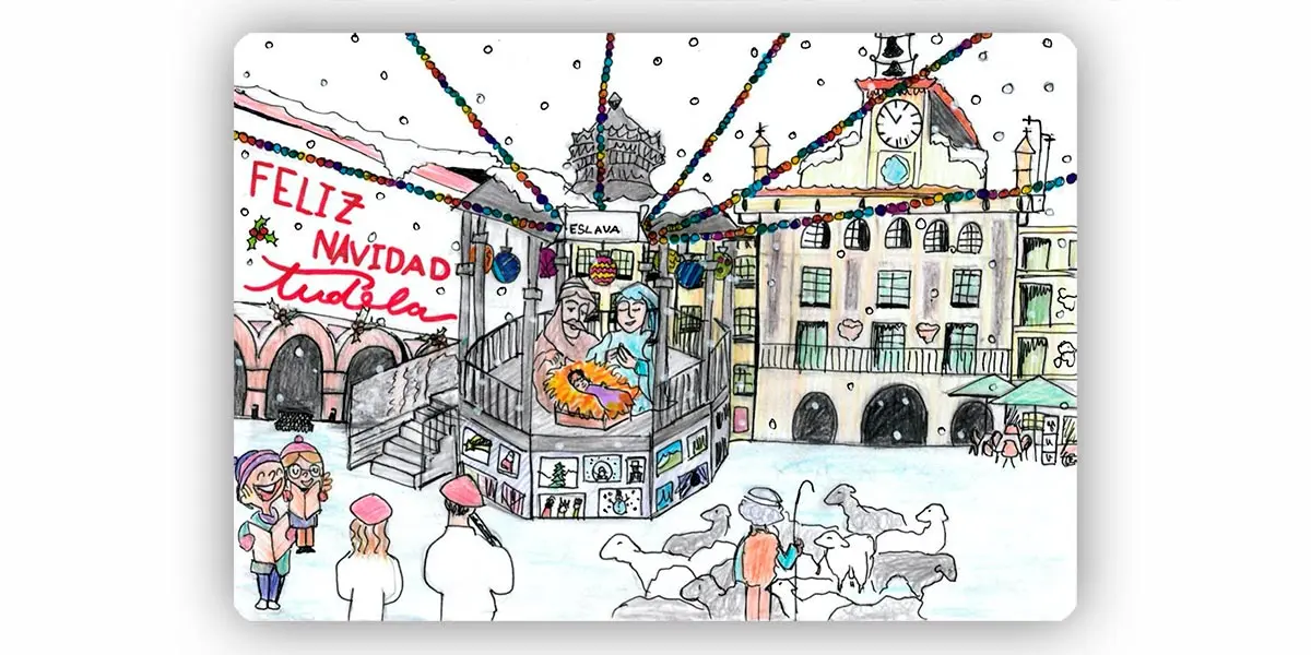 Postal ganadora de la alumna del colegio Compa&ntilde;&iacute;a de Mar&iacute;a, Luc&iacute;a Mar&iacute;n Zamora