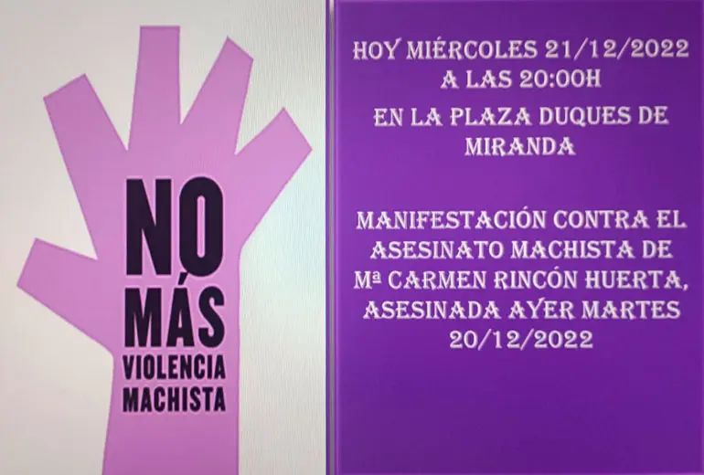 Concentraci&oacute;n silenciosa en Cortes por el asesinato de Mar&iacute;a del Carmen Rinc&oacute;n Huerta
