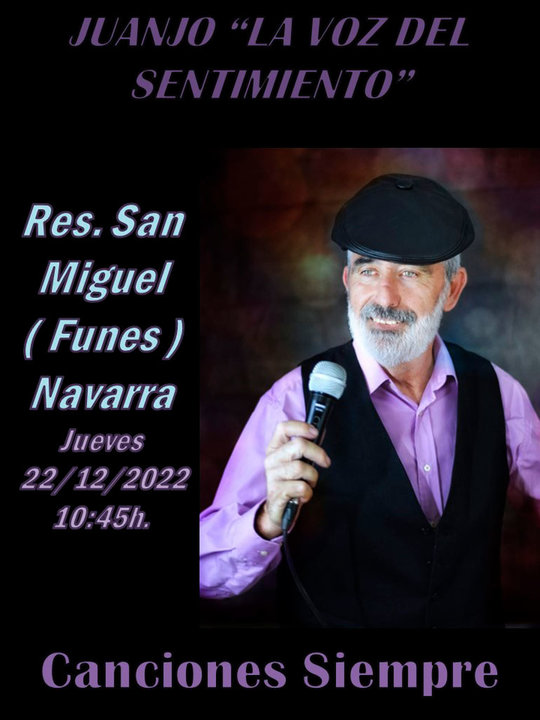 Concierto en Funes ‘Canciones de siempre’ con Juanjo