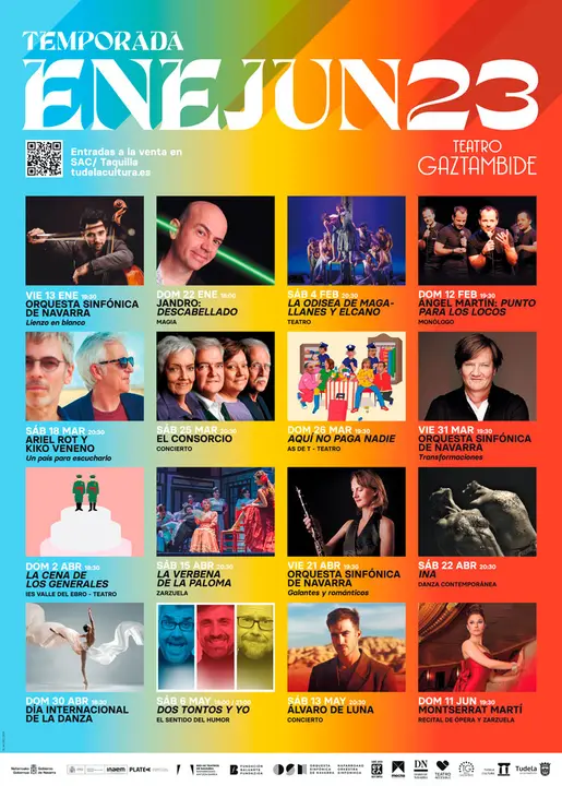 Programaci&oacute;n enero junio 2023 del Teatro Gaztambide de Tudela